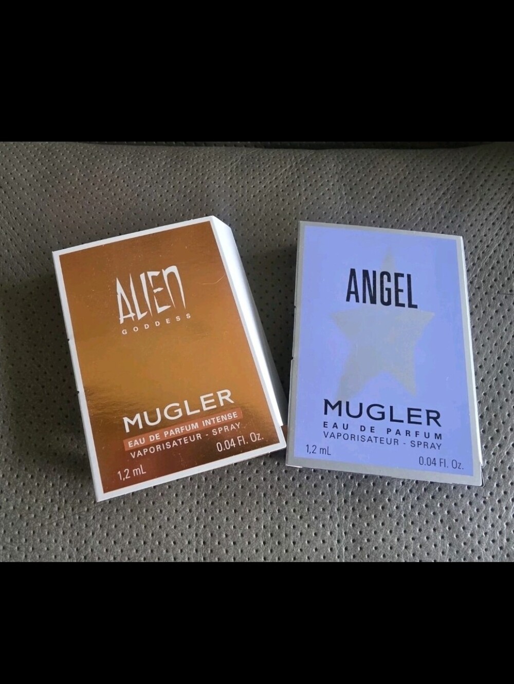 2 Mugler Perfume Samples ANGEL & ALIEN GODDESS